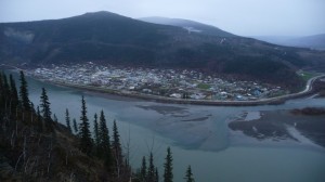 Dawson city a soutok Klondike a Yukon 